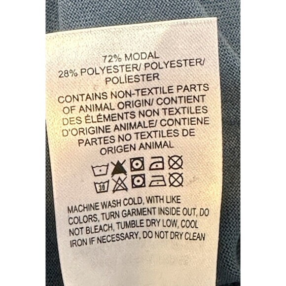 NWT Lucky Brand Women Size L Blue Button-Up Cardigan Capsule Wardrobe Office - Picture 10 of 10